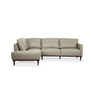 Airy light green full leather sectional sofa by Acme additional picture 3