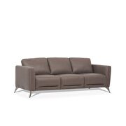 Taupe full leather contemporary sofa by Acme additional picture 3