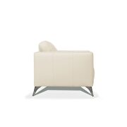 Cream leather chair by Acme additional picture 4