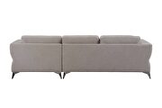 Sand fabric sectional sofa by Acme additional picture 2