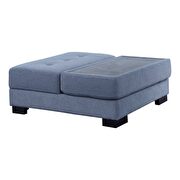 Dusty blue fabric sectional ottoman by Acme additional picture 3