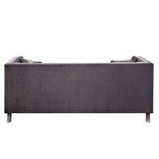 Gray velvet sofa by Acme additional picture 5