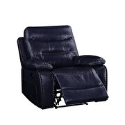Navy leather-gel match chair (motion) by Acme additional picture 5