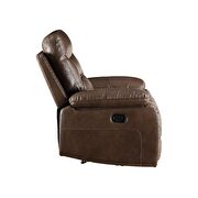 Brown leather-gel match chair (motion) by Acme additional picture 3