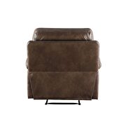 Brown leather-gel match chair (motion) by Acme additional picture 4