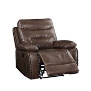 Brown leather-gel match chair (motion) by Acme additional picture 5