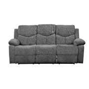 Gray chenille fabric motion sofa by Acme additional picture 3