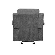 Gray chenille fabric motion chair by Acme additional picture 4