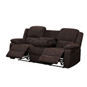 Brown chenille motion sofa by Acme additional picture 6