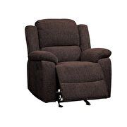 Brown chenille motion chair by Acme additional picture 5