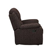 Brown chenille motion loveseat by Acme additional picture 2