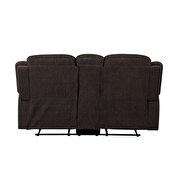 Brown chenille motion loveseat by Acme additional picture 3