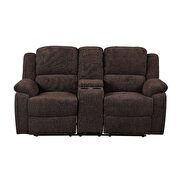 Brown chenille motion loveseat by Acme additional picture 5