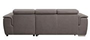 Light brown fabric upholstery sectional sofa with pull-out bed by Acme additional picture 5