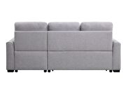 Light gray fabric modern cozy-style reversible sectional sofa w/ storage by Acme additional picture 5