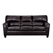 Espresso top grain leather match sofa by Acme additional picture 2