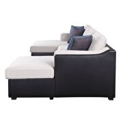 U-shape sleeper sectional sofa in casual design by Acme additional picture 4