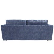2-tone blue fabric sofa in unique diagonal tufting style by Acme additional picture 5