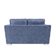 2-tone blue fabric loveseat by Acme additional picture 4
