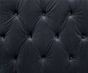 Rich charcoal velvet button tufted modern style sofa by Acme additional picture 4
