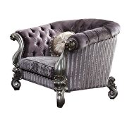 Gray victorian style traditional sofa by Acme additional picture 3