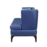 Blue pu settee by Acme additional picture 4