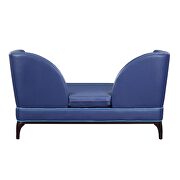 Blue pu settee by Acme additional picture 5
