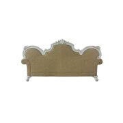 Antique pearl & butterscotch pu leather sofa additional photo 5 of 4