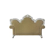 Antique pearl & butterscotch pu loveseat by Acme additional picture 4