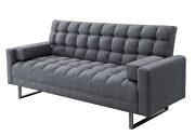 Gray fabric upholstery contemporary style sofa bed by Acme additional picture 3