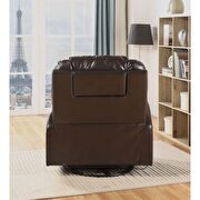 Brown pu rocker swivel motion recliner by Acme additional picture 6