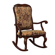 Fabric & cherry rocking chair by Acme additional picture 2