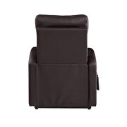 Brown pu recliner power chair additional photo 5 of 6