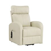 Beige pu power recliner chair by Acme additional picture 2
