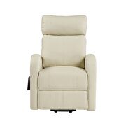 Beige pu power recliner chair by Acme additional picture 3