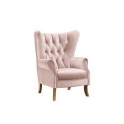 Beige velvet accent chair by Acme additional picture 2