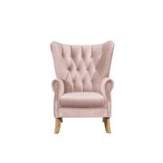 Beige velvet accent chair by Acme additional picture 3