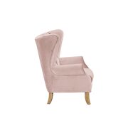 Beige velvet accent chair by Acme additional picture 4