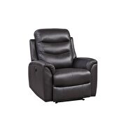 Brown top grain leather match power recliner by Acme additional picture 2