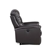 Brown top grain leather match power recliner by Acme additional picture 4