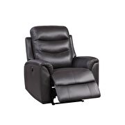 Brown top grain leather match power recliner by Acme additional picture 6