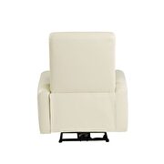 Beige top grain leather match power motion recliner by Acme additional picture 3