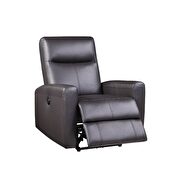 Brown top grain leather match power motion recliner by Acme additional picture 6
