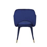 Ocean blue velvet & gold accent chair by Acme additional picture 5
