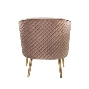 Velvet & gold accent chair in glam style by Acme additional picture 5