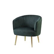 Velvet & gold accent chair by Acme additional picture 2
