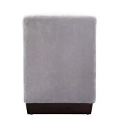 Gray flannel ottoman by Acme additional picture 5