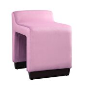Pink flannel ottoman by Acme additional picture 2