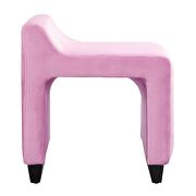 Pink flannel ottoman by Acme additional picture 4
