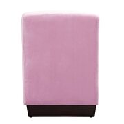 Pink flannel ottoman by Acme additional picture 5